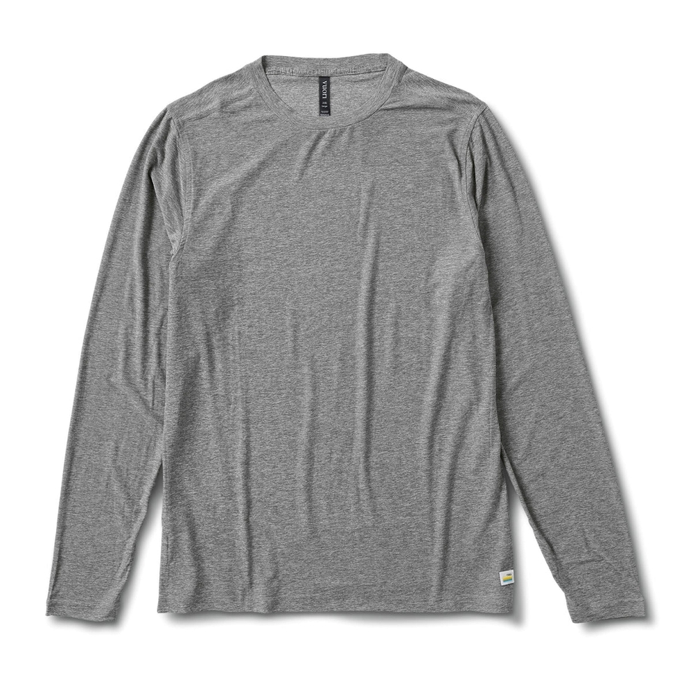 Vuori Long-Sleeve Strato Tech Tee Grey Tshirt Small